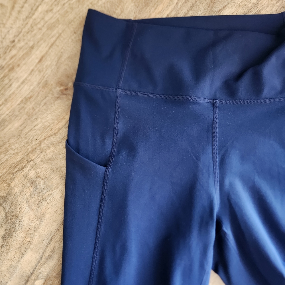 PureLuxe Fabletics Navy Leggings M - Picture 2 of 15